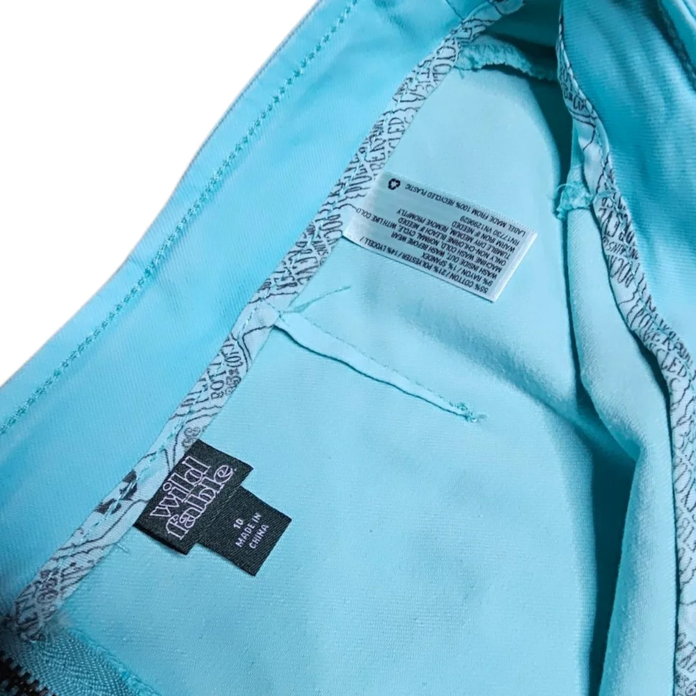 Wild Fable Turquoise Mini Skirt - Picture 3 of 4